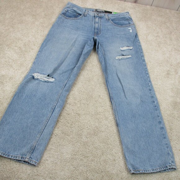 Levis Silvertab Jeans 'Womens 34 Blue Denim '94 Baggy Distressed 34x30 - Picture 2 of 16